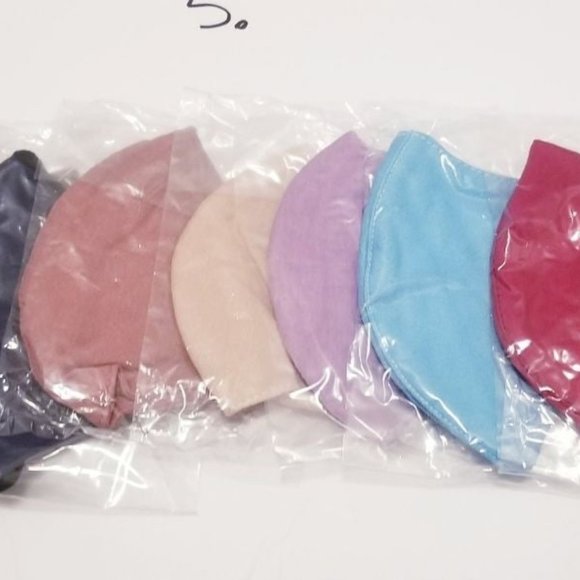 10x family pack Handmade face mask solid colours - Picture 6 of 10